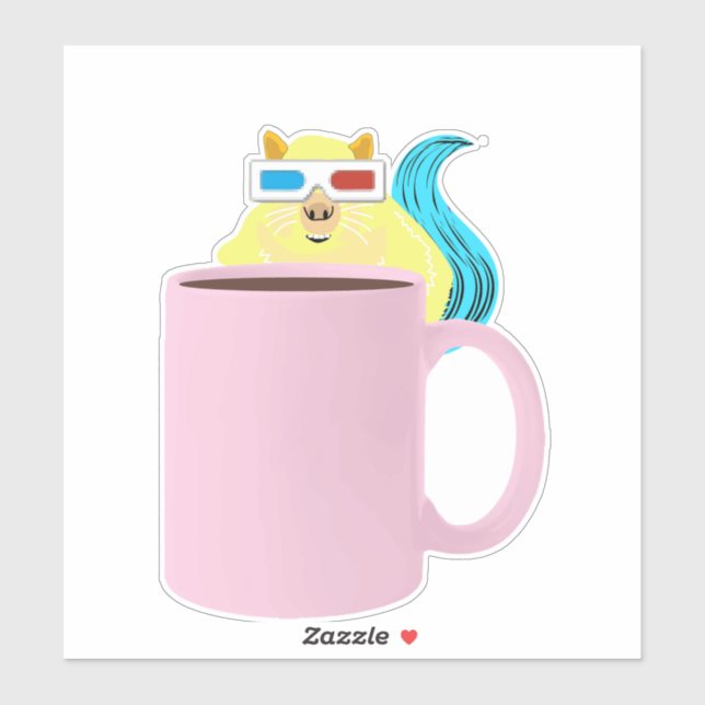 Sticker Écureuil coquin #690 (Feuille)