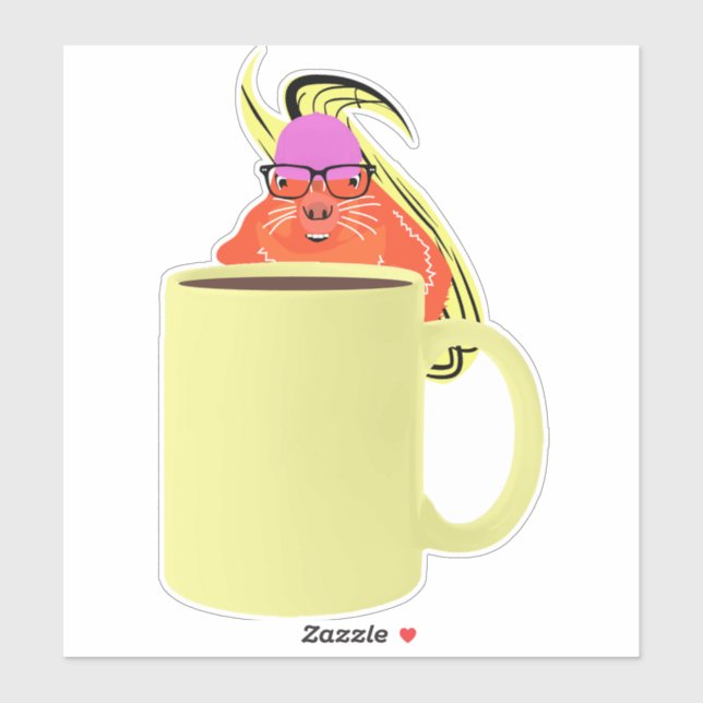 Sticker Écureuil coquin #723 (Feuille)