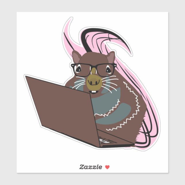 Sticker Écureuil coquin #90 (Feuille)