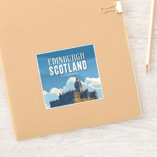 Sticker Édimbourg vintage Écosse Voyage
