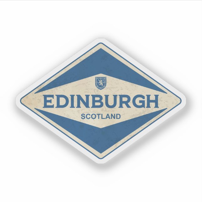 Sticker Edinburgh Scotland Vintage (Devant)