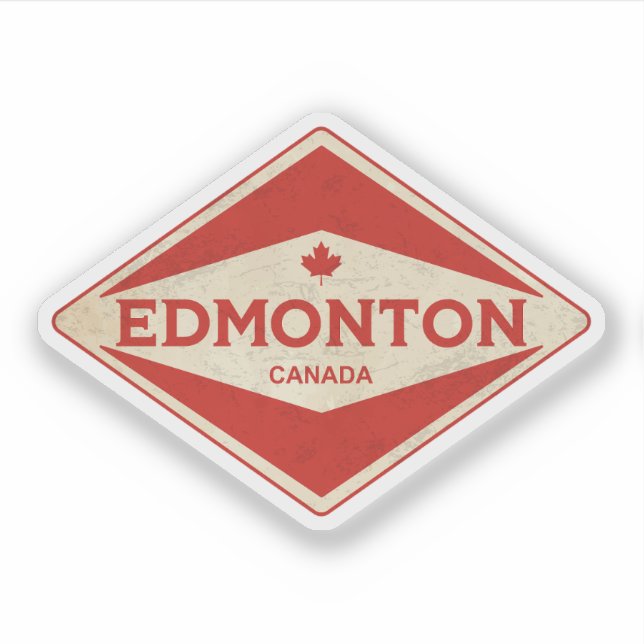 Sticker Edmonton Canada Vintage (Devant)