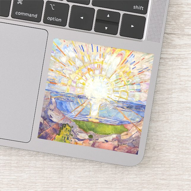 Sticker Edvard Munch - Le Soleil 1911 (Détail)