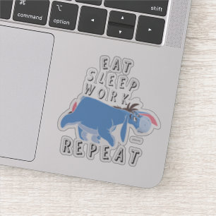 Sticker Eeyore   Répéter le travail du sommeil