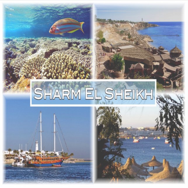 Sticker EG Égypte - Sharm El Sheikh - Mer Rouge - (Devant)