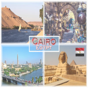 Sticker EG Le Caire - Nil - Khan el Khalili -