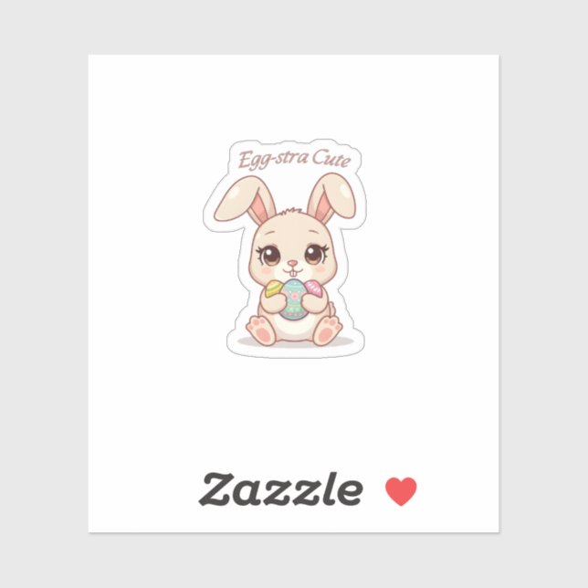 Sticker Egg-stra Cute (Feuille)