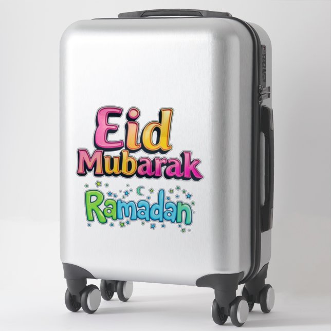 Sticker EID Moubarak + Ramadan (Sur valise)