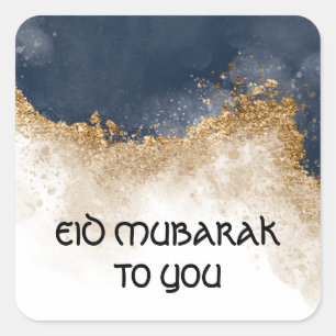 Sticker EID MUBARAK customisé, COULEUR D'EAU MODER