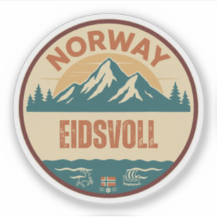 Sticker Eidsvoll, Norge Norvège
