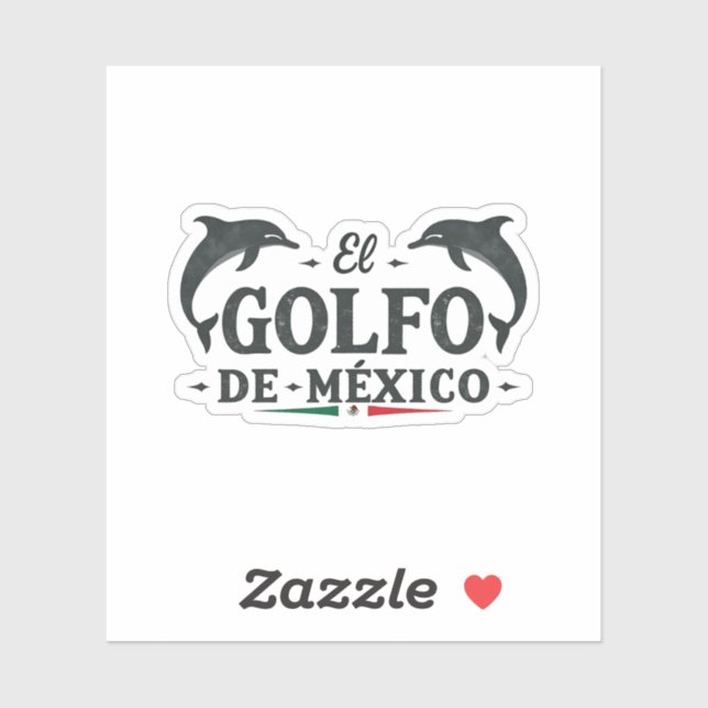 Sticker El Golfo De Mexico Golfe du Mexique (Feuille)