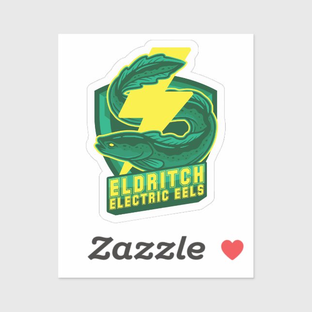 Sticker Eldritch Eels électriques (Feuille)