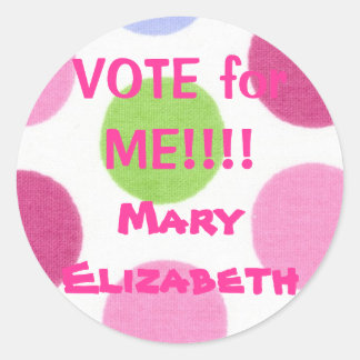 Sticker électoral VOTE for ME