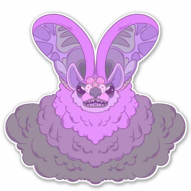 Sticker Élégance dans les ténèbres (Devant)