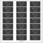 Élégant Mariage romantique Adresse d'hôte Noir