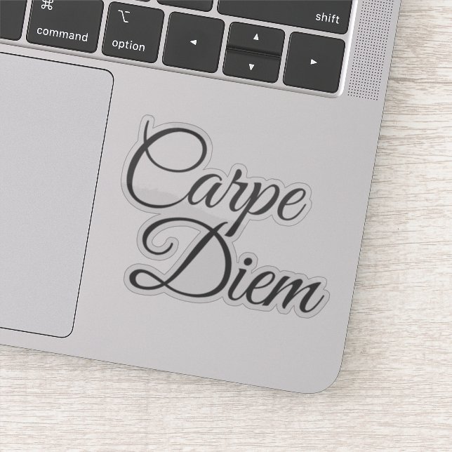 Sticker Élégant Script Carpe Diem Motivation (Détail)