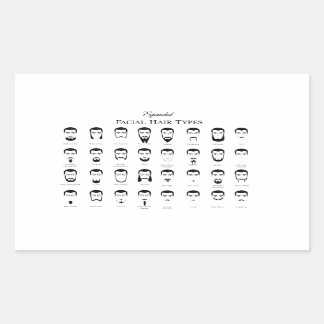 Sticker élégant type barbe