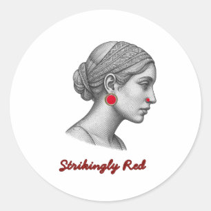 Sticker elegant Woman Portrait