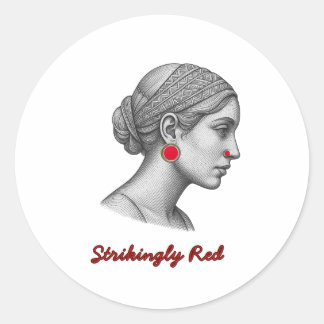 Sticker elegant Woman Portrait