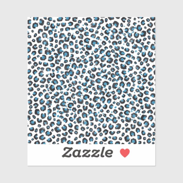 Sticker Elégante Parties scintillant Bleue Poster de anima (Feuille)