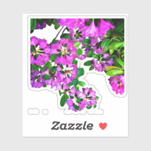Sticker Elégants fleurs roses azalées roses