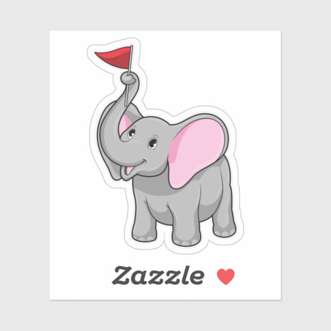 Sticker Elephant (Feuille)