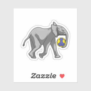 Sticker Elephant à Handball Sports