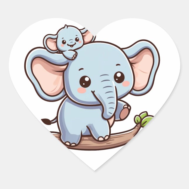 Sticker éléphant à mousseline (Devant)