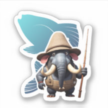 éléphant avec un style de pêche fiable