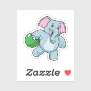 Sticker Éléphant de bowling