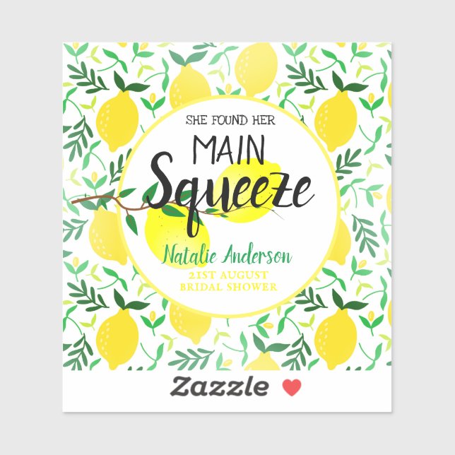 Sticker Elle A Trouvé Sa Fête des mariées Principale De Ci (Feuille)