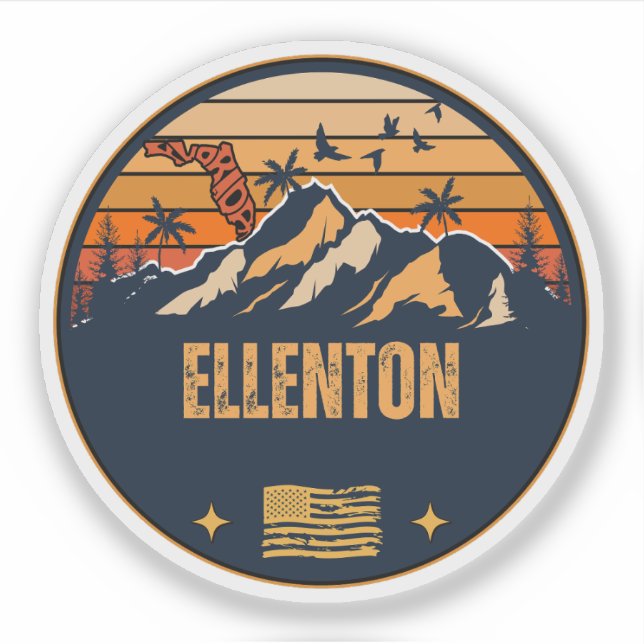 Sticker Ellenton, Floride (Devant)