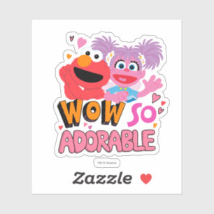 Sticker Elmo & Abby   Wow si adorable