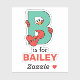Sticker Elmo Alphabet   B TURQUOISE