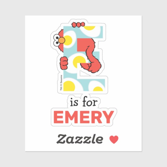 Sticker Elmo Alphabet | E OE (Feuille)
