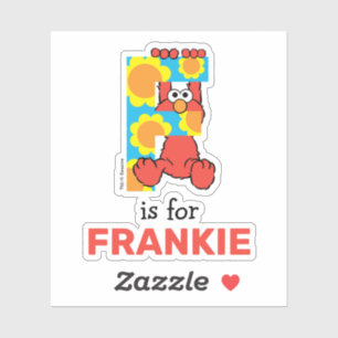 Sticker Elmo Alphabet   F Fleurs
