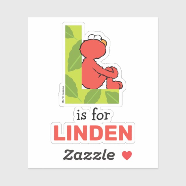 Sticker Elmo Alphabet | L feuille (Feuille)