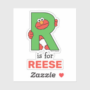 Sticker Elmo Alphabet   R Vert