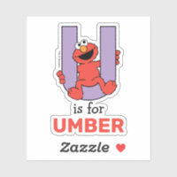 Elmo Alphabet | U violet