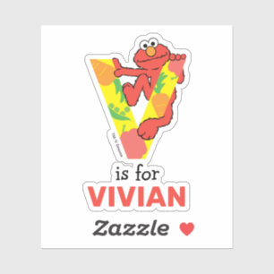 Sticker Elmo Alphabet   V Légumes