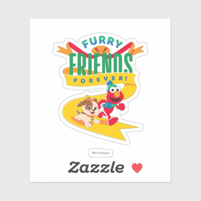Sticker Elmo & Tango | Furry Friends Forever (Feuille)