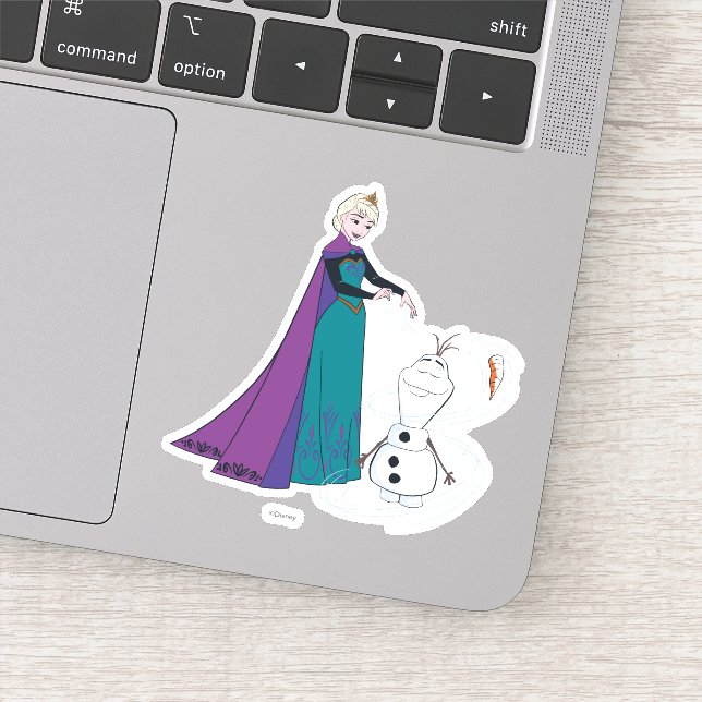 Sticker Elsa Permafrosting Olaf (Détail)