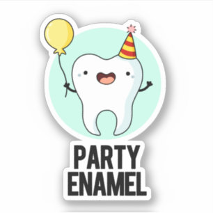 Sticker Émail de fête Funny Dot Pun