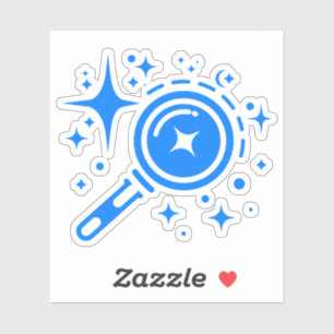 Sticker emblème AI Twinkle étoiles, phare de l'ère numériq