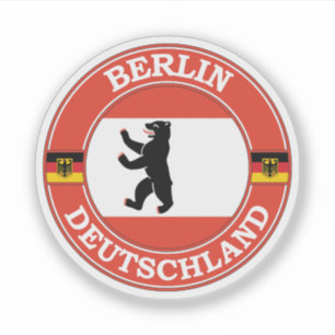 Sticker Emblème Cercle Allemagne Berlin