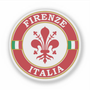 Sticker Emblème circulaire Florence Italie