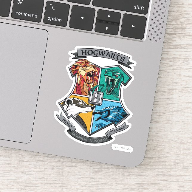 Sticker Emblème croisé HOGWARTS™ (Détail)