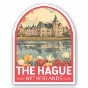 Sticker Emblème de La Haye Pays-Bas Travel Art