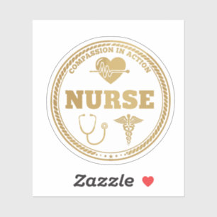 Sticker Emblème de l'infirmière professionnelle   La compa