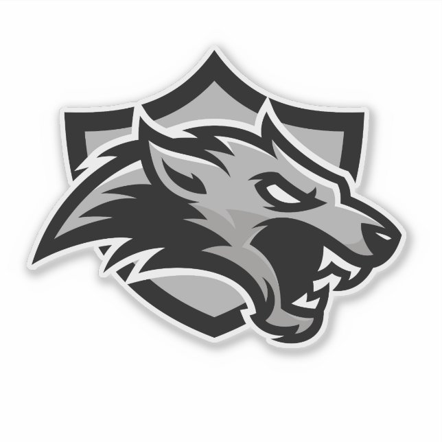 Sticker Emblème du loup-garou (Devant)